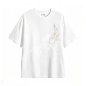 主图_2 Remera Algodón Estampado Esqueleto Básquet Fuego Premium