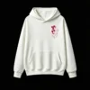 主图_2 Buzo con Capucha Algodón Estampado Corazón Floral Arte Minimalista