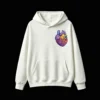 主图_2 Buzo con Capucha Algodón Estampado Corazón Anatómico Flores Premium