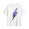 主图_2 Remera Algodón Estampado Rayo Fuego Estilo Urbano Premium