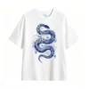 Remera Algodón Estampado Serpiente Porcelana Vintage Casual