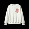 Buzo Cuello Redondo Algodón Estampado Corazón Anatómico Diseño Premium