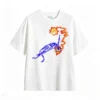 Remera Algodón Estampado Esqueleto Fuego Diseño Urbano Premium
