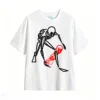 Remera Algodón Estampado Arte Abstracto Minimalista Trendy