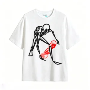 Remera Algodón Estampado Arte Abstracto Minimalista Trendy