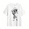 Remera Algodón Estampado Esqueleto Abstracto Diseño Urbano