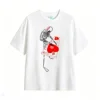 Remera Algodón Estampa Corazón Y2K Diseño Casual Urbano