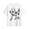 主图_2 Remera Algodón Estampado Esqueleto Rock Grunge Calidad Premium