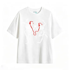Remera Algodón Estampado Esqueletos Música Estilo Urbano
