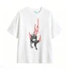 Remera Algodón Estampado Fuego Calavera Aesthetic Oversize