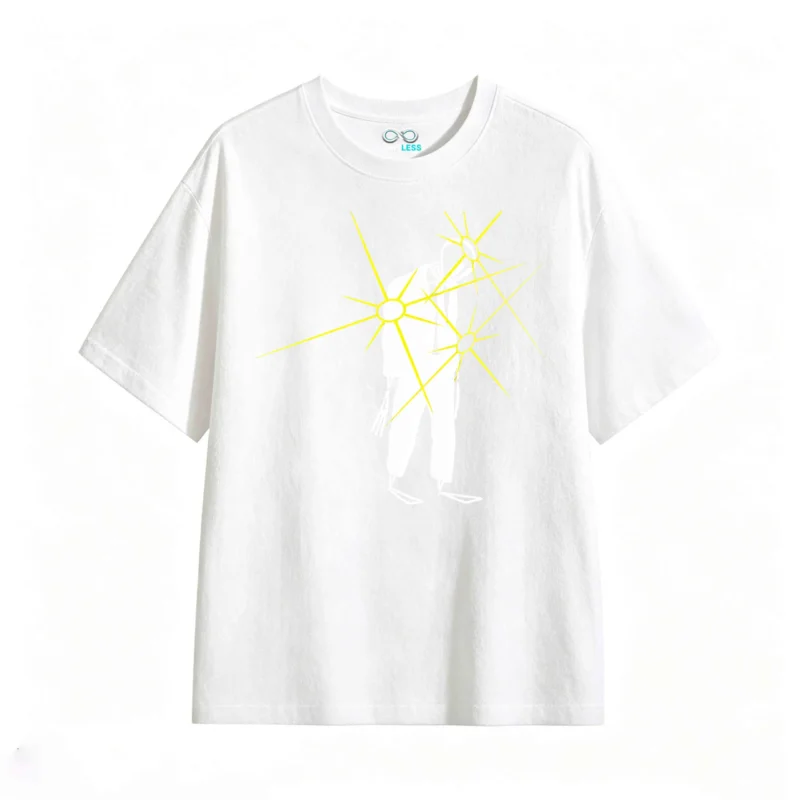 Remera Algodón Estampado Urbano Diseño Abstracto Oversize