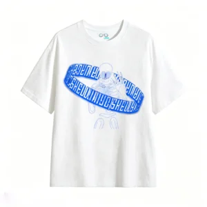 Remera Algodón Estampado Esqueleto Blue Urbano Oversize