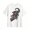 VINTAGE OLD SCHOOL CROCODILE SKELETON PRINT TEE