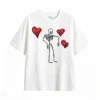 主图_2 Remera Algodón Estampado Corazones Aesthetic Oversize Premium