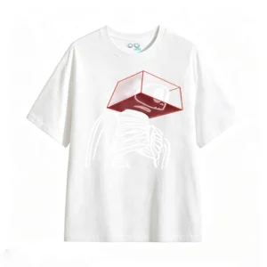 Remera Algodón Estampado Esqueleto Abstracto Urbano Premium
