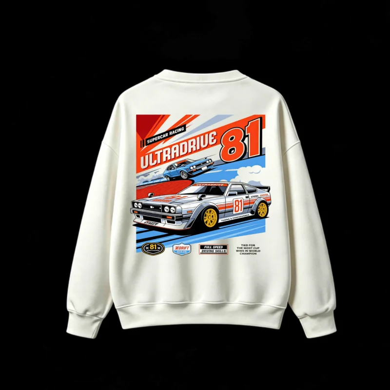 主图_2 Ultradrive 81 Racing Back Print Sweatshirt