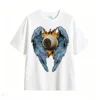 Remera Algodón Estampado Ojo Alas Fuego Oversize Premium