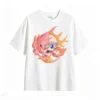主图_2 Remera Algodón Estampada Calavera Fuego Diseño Urbano Oversize
