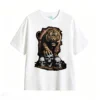 主图_2 Remera Algodón Estampado Tigre Calaveras Diseño Rock Urbano