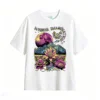 Remera Algodón Estampado Espacial Flores Psicodélico Premium