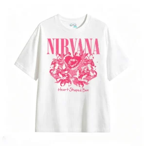 Remera Algodón Nirvana Heart Shaped Box Estampada Premium