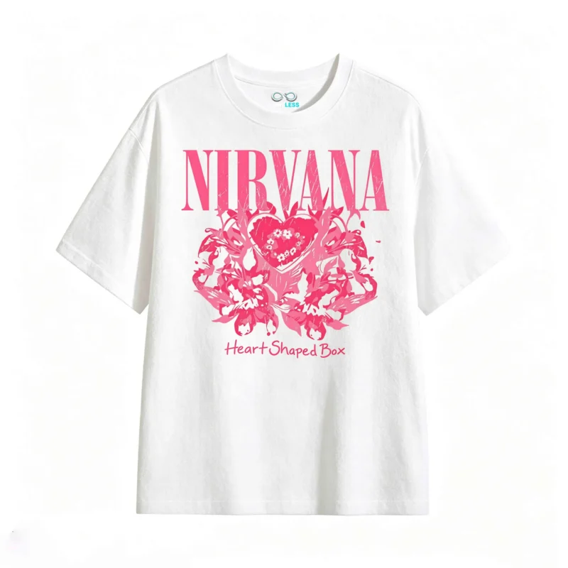 主图_2 Remera Algodón Nirvana Heart Shaped Box Estampada Premium