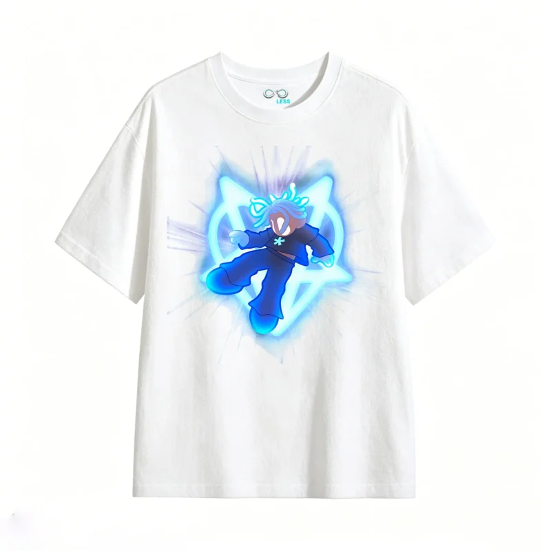 主图_2 Remera Algodón Estampado Anime Cyberpunk Urbano Oversize
