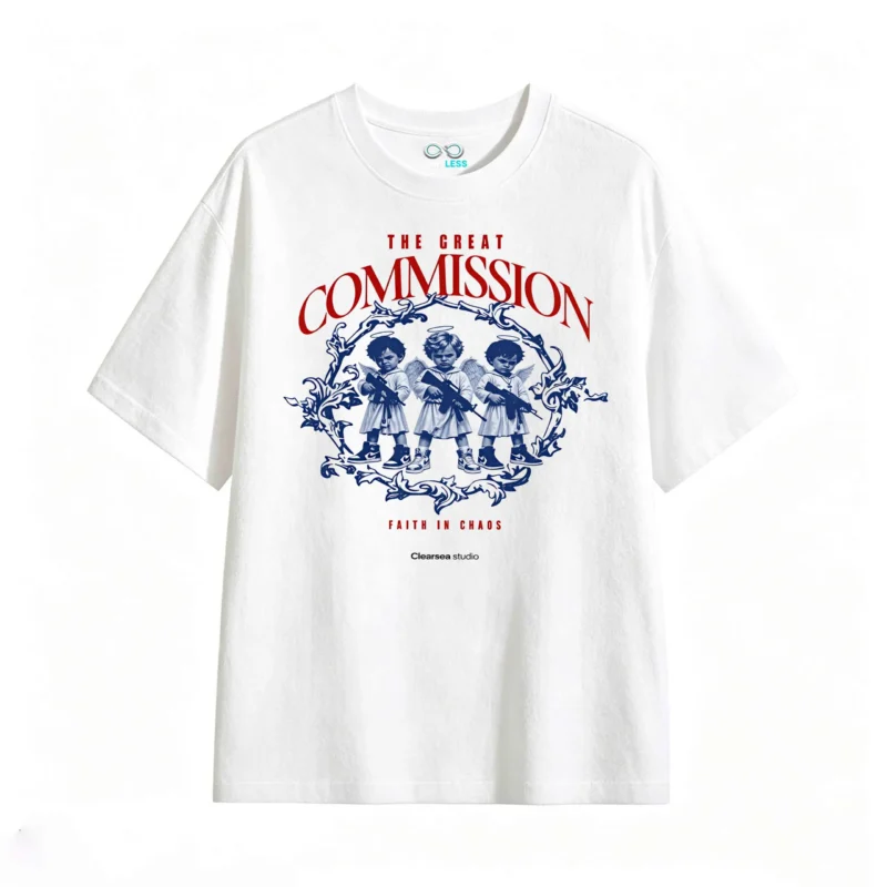 主图_2 Remera Algodón Estampado Urbano The Great Commission Oversize