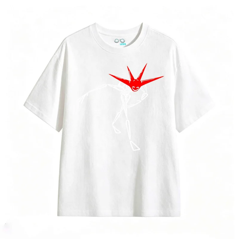 主图_2 Remera Algodón Estampado Arte Abstracto Urbano Oversize