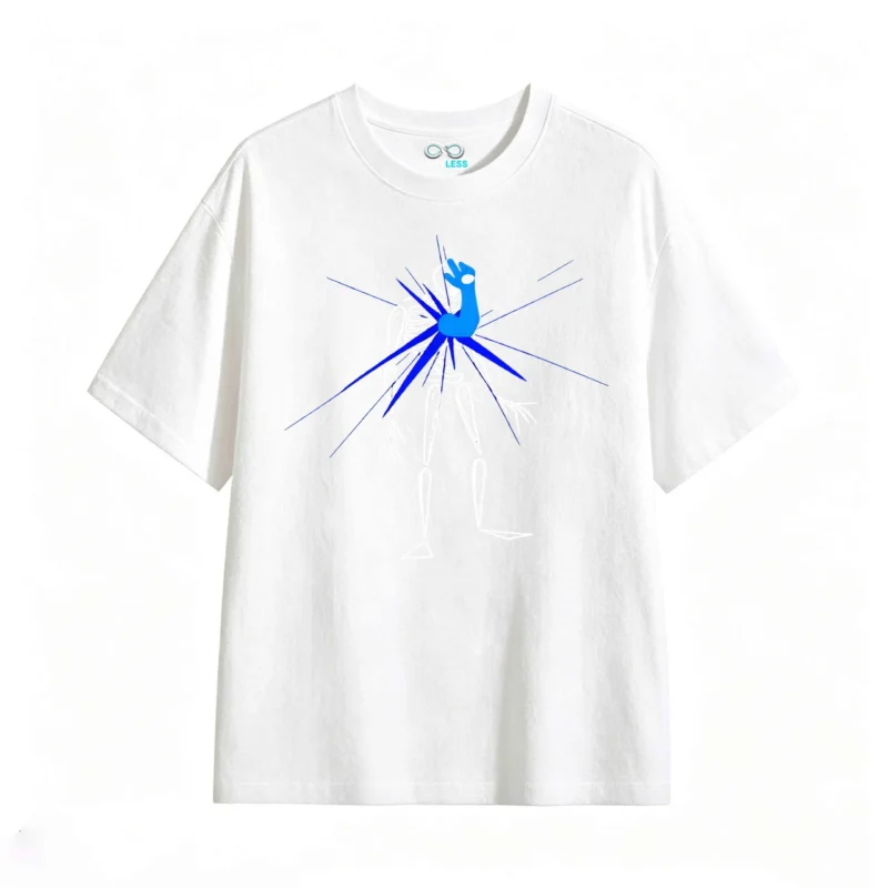 Remera Algodón Estampado Esqueleto Rayos Diseño Urbano Premium