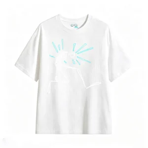 Remera Algodón Estampado Arte Abstracto Urbano Oversize