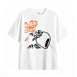 Remera Algodón Estampado Floral Minimalista Casual Premium