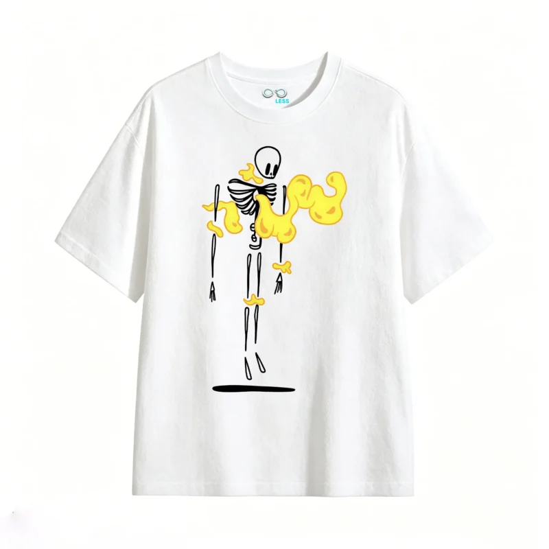 主图_2 Remera Algodón Estampada Fuego Abstracto Diseño Urbano Premium