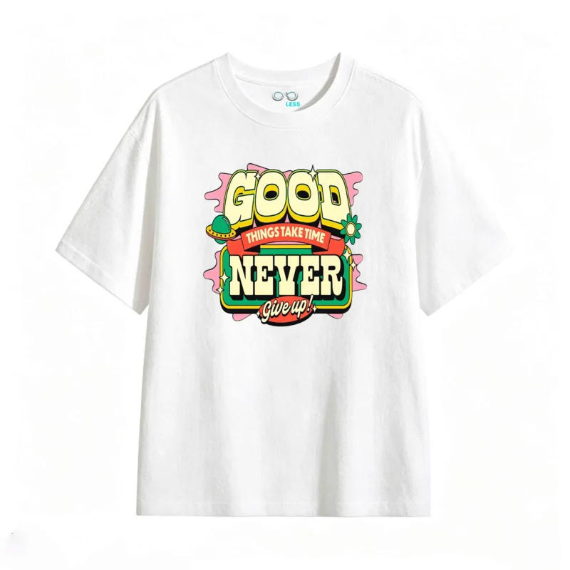 主图_2 Remera estampada Good Vibes retro