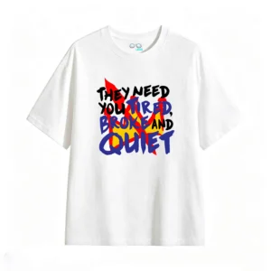 主图_2 Remera estampada Tired Broke Quiet