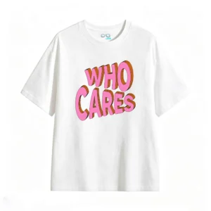 主图_2 Remera estampada Who Cares gráfico