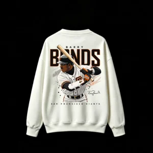 Barry Bonds Baseball Legend Graphic Crew Neck Sweatshirt