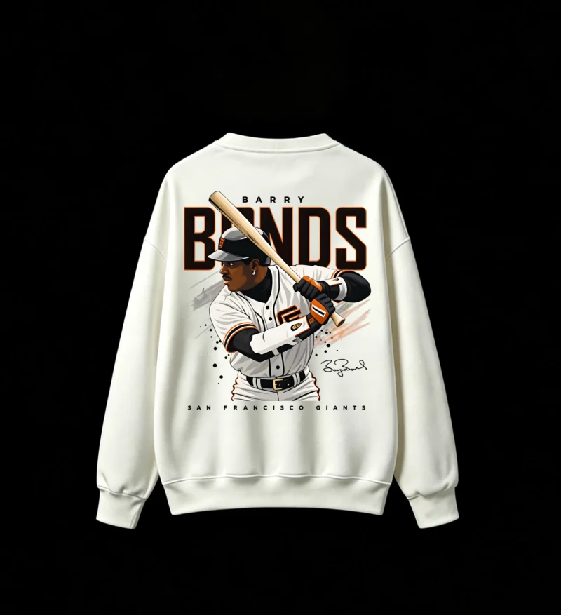 主图_2 Barry Bonds Baseball Legend Graphic Crew Neck Sweatshirt