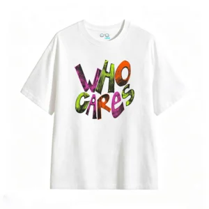 主图_2 Remera estampada Who Cares gráfico