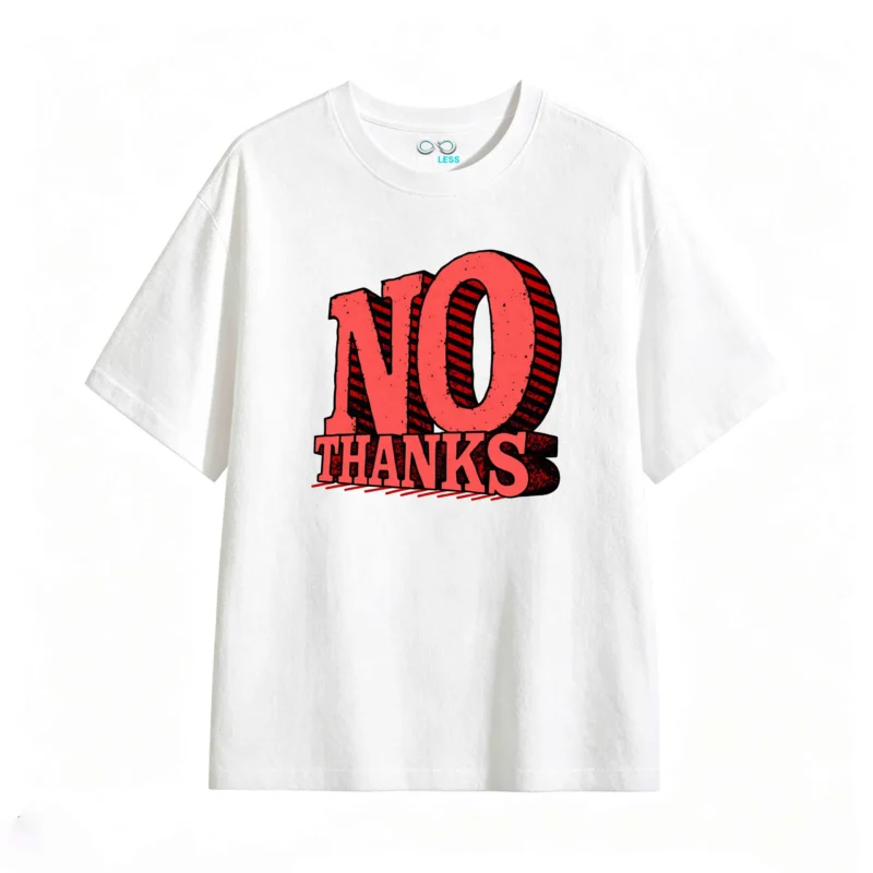 主图_2 Remera estampada No Thanks gráfico