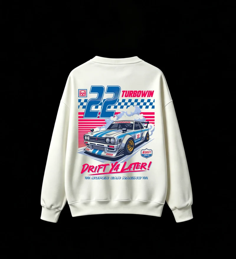 主图_2 Jdm Drift Car 22 Back Graphic Sweatshirt
