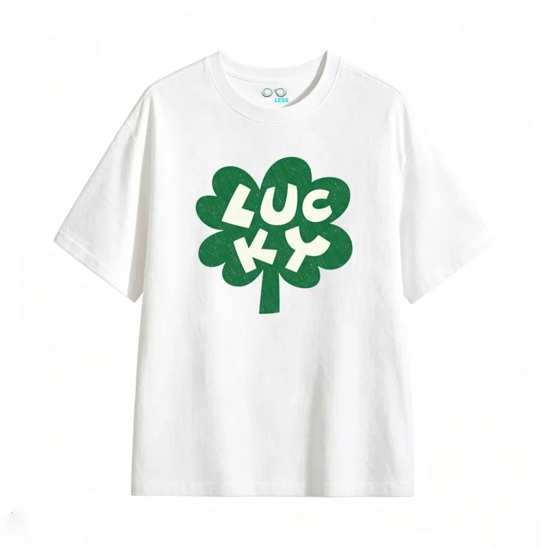 Remera estampada trébol Lucky suerte