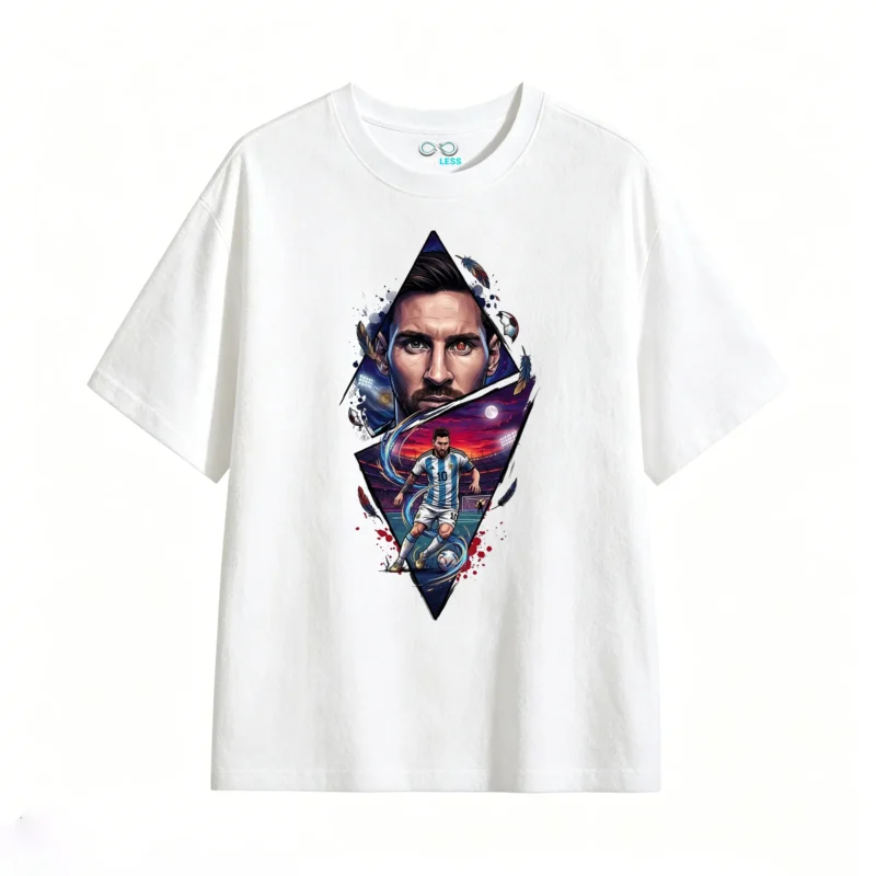 MESSI ARGENTINA 10 GRAPHIC COTTON TEE FOR SOCCER FANS