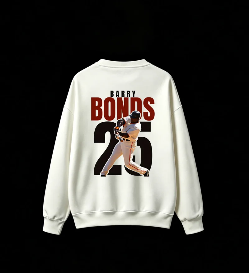 主图_2 Barry Bonds 25 Baseball Legend Graphic Sweatshirt