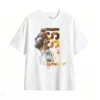 主图_2 Remera Algodón Retrato Messi Letras Verticales para Hinchas Argentinos
