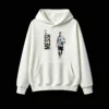 Buzo capucha polar Messi, figura y texto vertical para hinchas argentinos