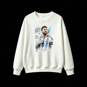 主图_2 Sudadera polar retrato artístico de Messi
