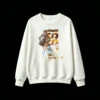 主图_2 Sudadera polar retrato de Messi con letras huecas verticales