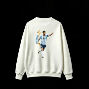 主图_2 Sudadera polar estampa trasera de Messi celebrando
