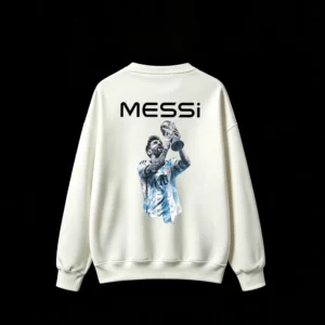 主图_2 Sudadera polar estampa trasera Messi con Copa del Mundo